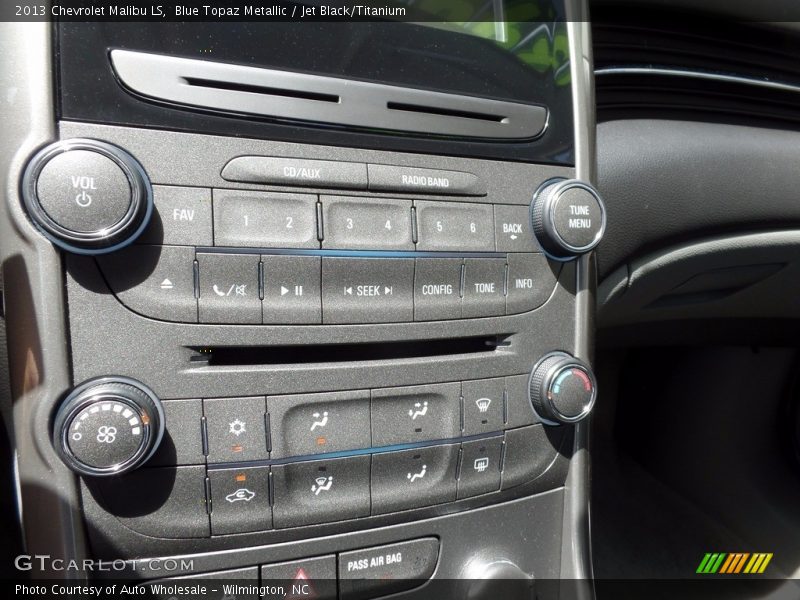 Blue Topaz Metallic / Jet Black/Titanium 2013 Chevrolet Malibu LS