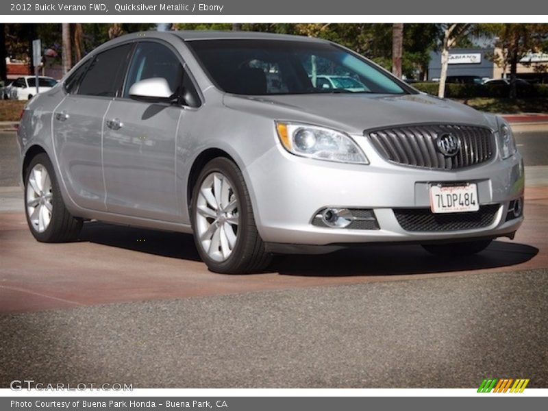 Quicksilver Metallic / Ebony 2012 Buick Verano FWD