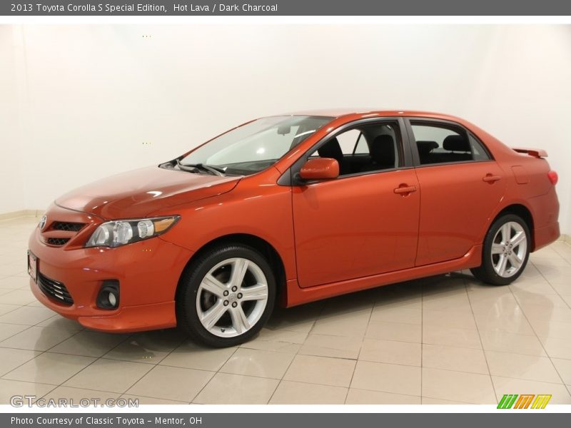 Hot Lava / Dark Charcoal 2013 Toyota Corolla S Special Edition