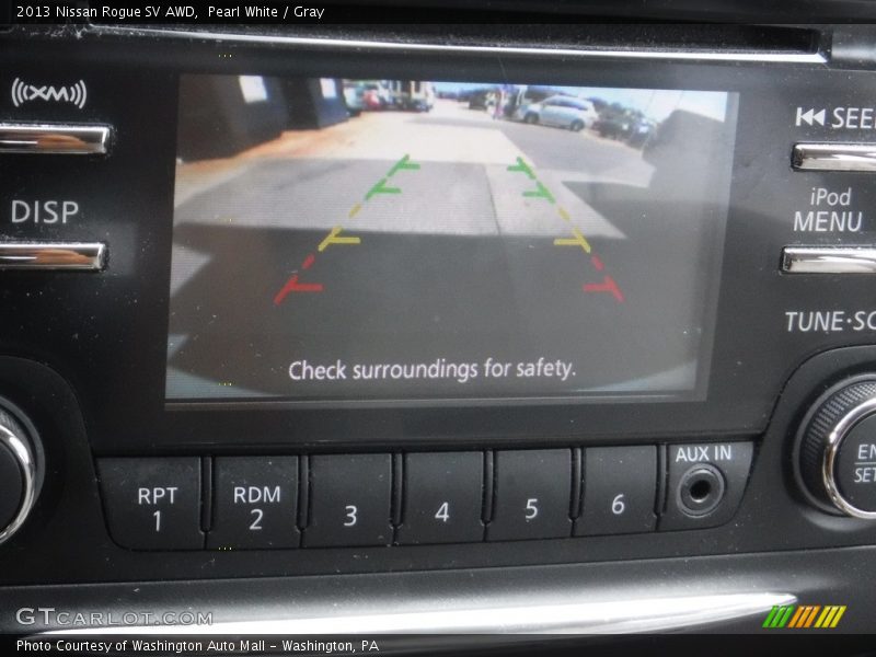 Pearl White / Gray 2013 Nissan Rogue SV AWD