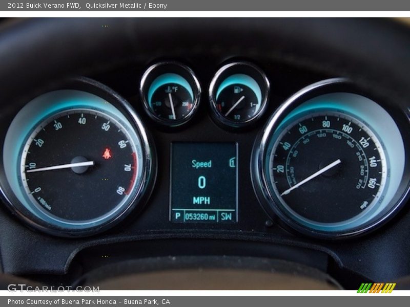 Quicksilver Metallic / Ebony 2012 Buick Verano FWD