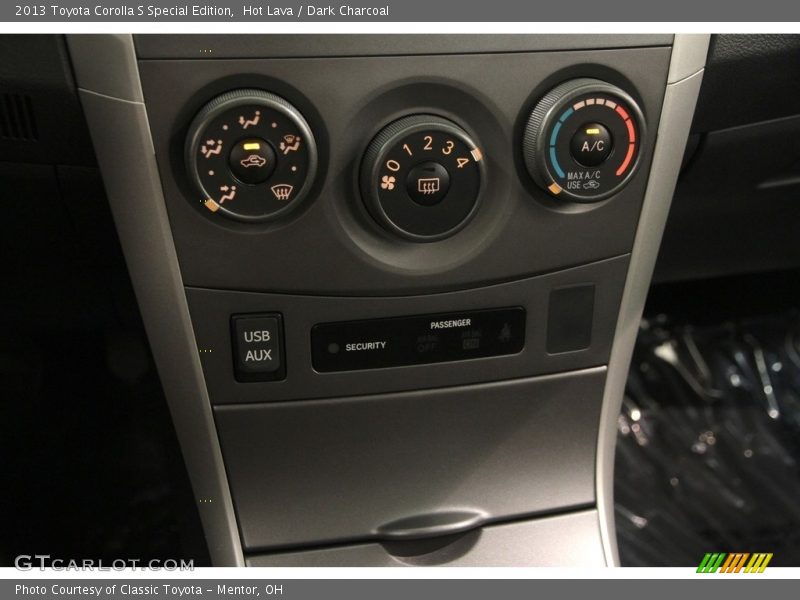Hot Lava / Dark Charcoal 2013 Toyota Corolla S Special Edition