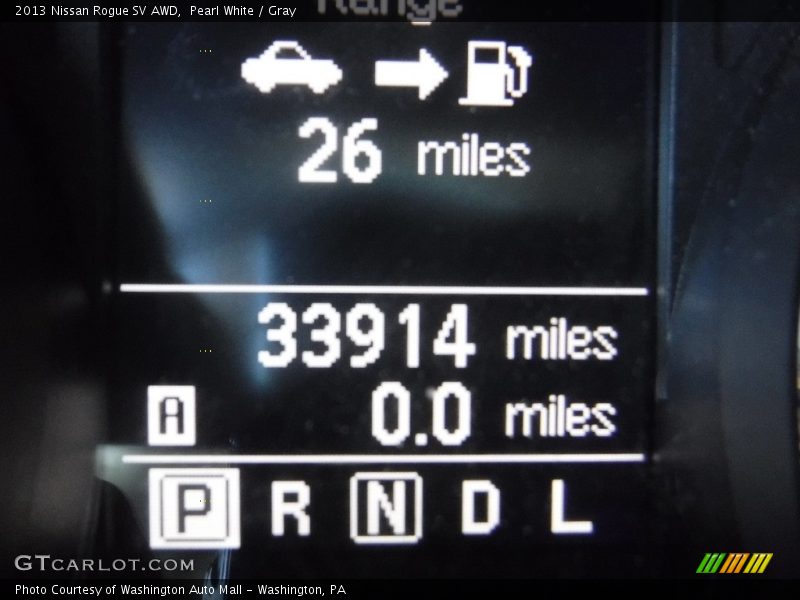 Pearl White / Gray 2013 Nissan Rogue SV AWD