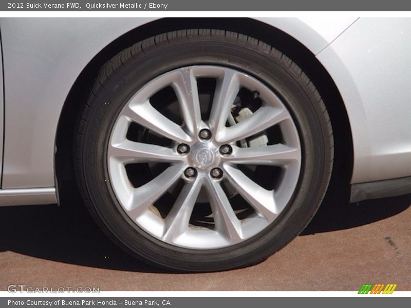 Quicksilver Metallic / Ebony 2012 Buick Verano FWD