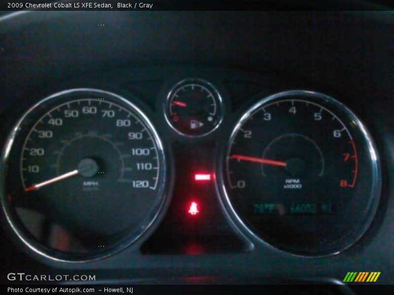 Black / Gray 2009 Chevrolet Cobalt LS XFE Sedan
