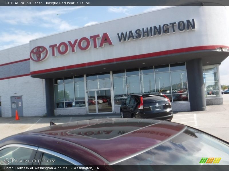 Basque Red Pearl / Taupe 2010 Acura TSX Sedan