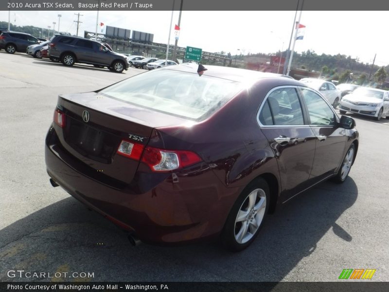 Basque Red Pearl / Taupe 2010 Acura TSX Sedan