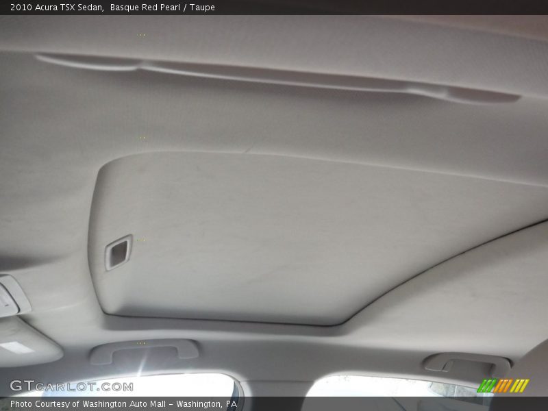 Basque Red Pearl / Taupe 2010 Acura TSX Sedan