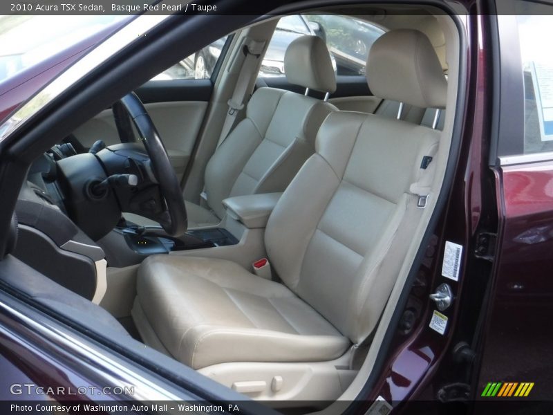 Basque Red Pearl / Taupe 2010 Acura TSX Sedan