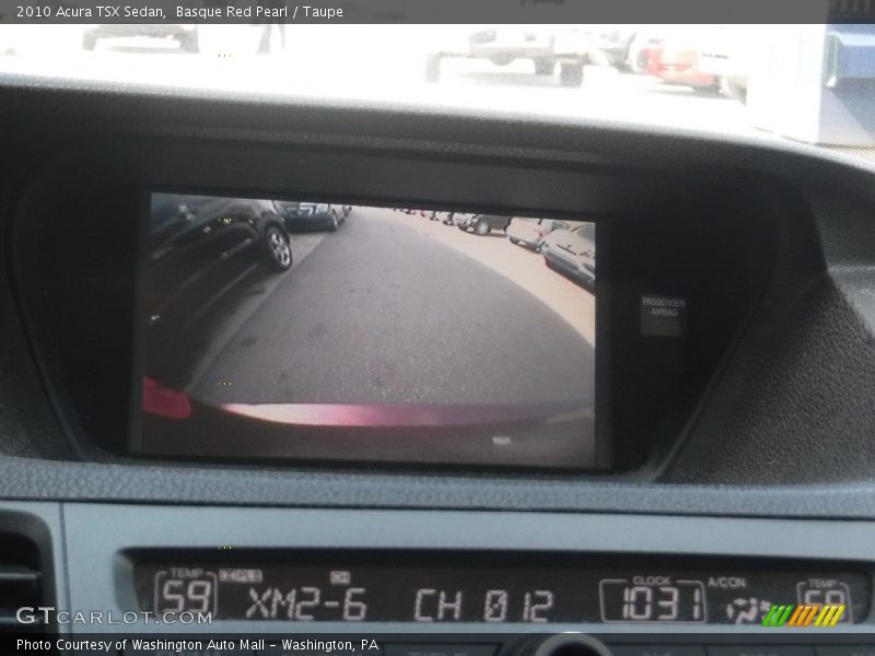 Basque Red Pearl / Taupe 2010 Acura TSX Sedan
