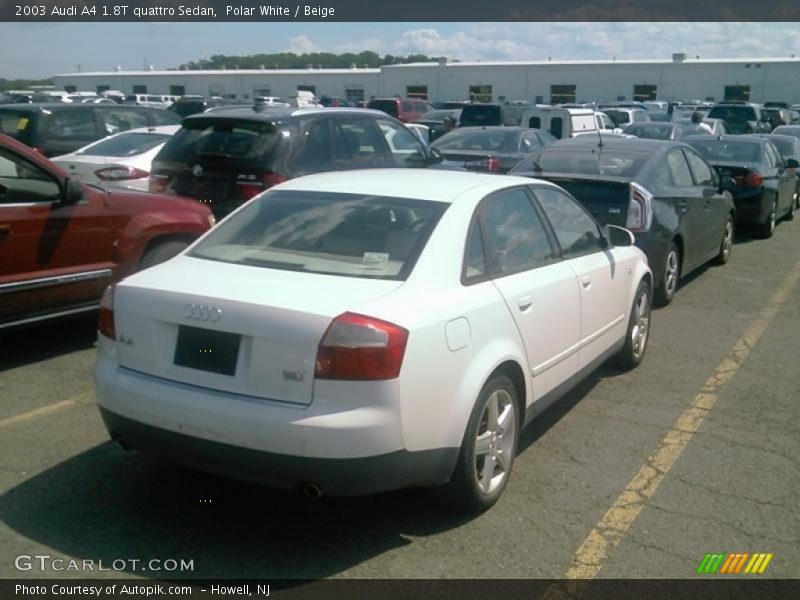 Polar White / Beige 2003 Audi A4 1.8T quattro Sedan