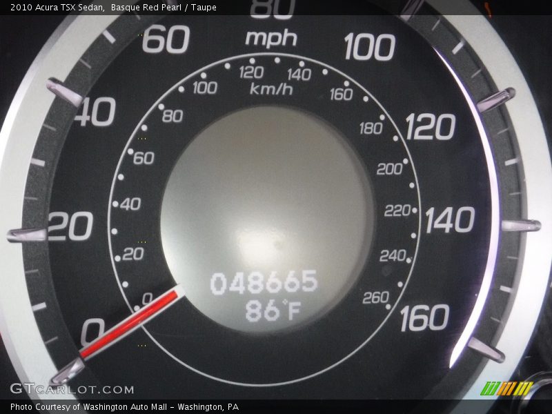 Basque Red Pearl / Taupe 2010 Acura TSX Sedan