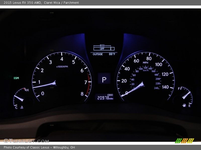 Claret Mica / Parchment 2015 Lexus RX 350 AWD