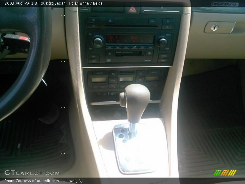 Polar White / Beige 2003 Audi A4 1.8T quattro Sedan