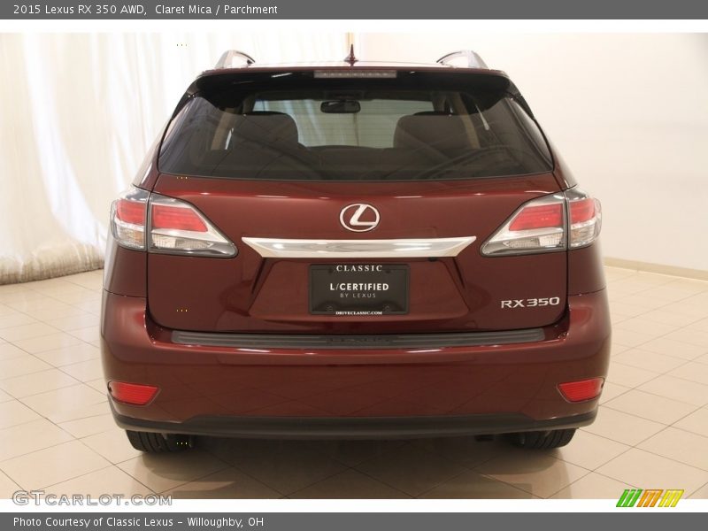 Claret Mica / Parchment 2015 Lexus RX 350 AWD