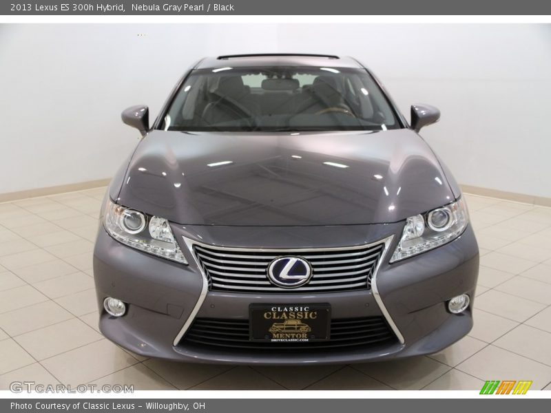 Nebula Gray Pearl / Black 2013 Lexus ES 300h Hybrid