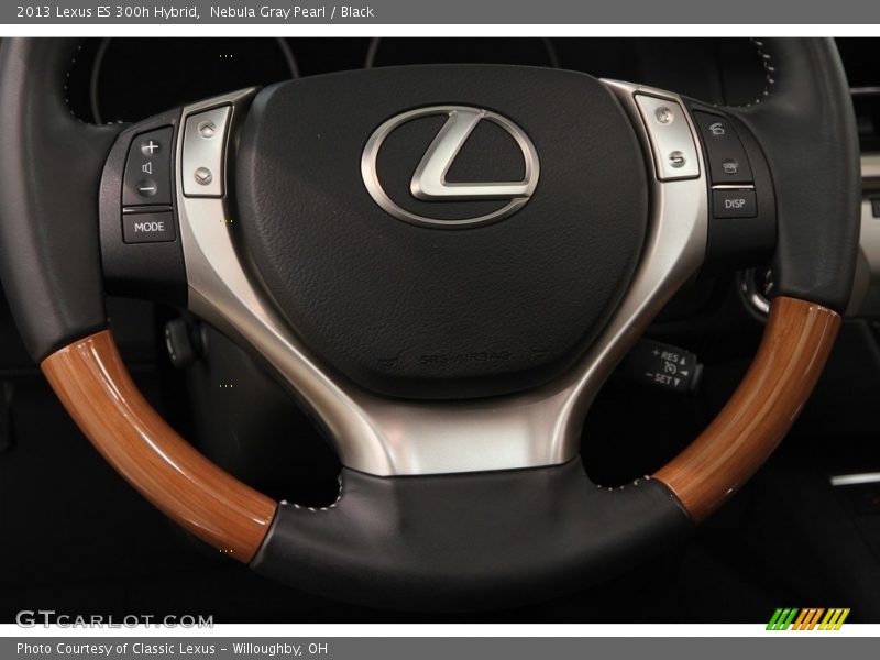 Nebula Gray Pearl / Black 2013 Lexus ES 300h Hybrid