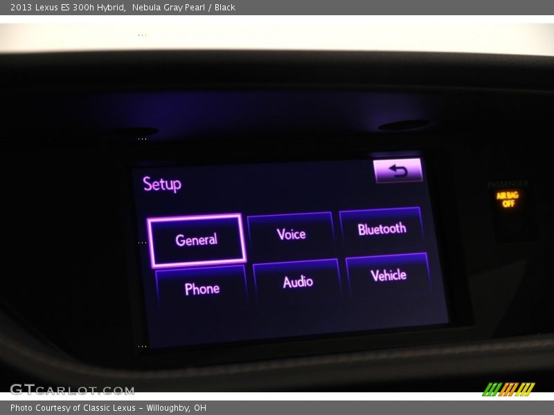Nebula Gray Pearl / Black 2013 Lexus ES 300h Hybrid