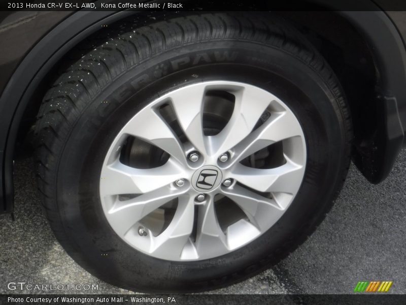 Kona Coffee Metallic / Black 2013 Honda CR-V EX-L AWD