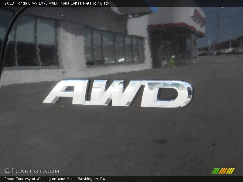 Kona Coffee Metallic / Black 2013 Honda CR-V EX-L AWD