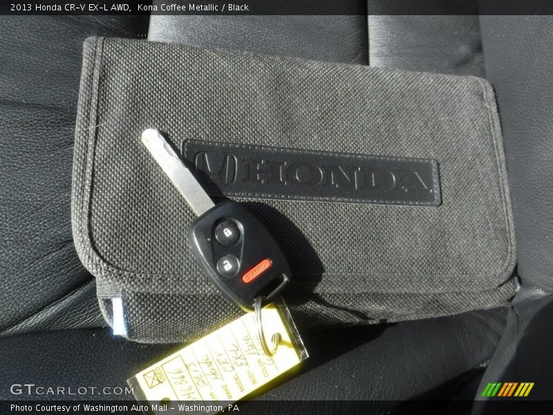 Kona Coffee Metallic / Black 2013 Honda CR-V EX-L AWD