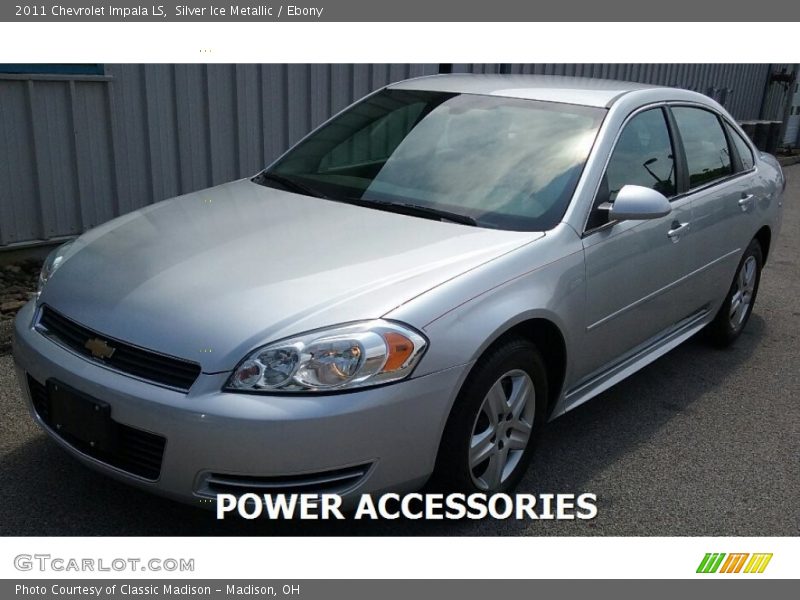 Silver Ice Metallic / Ebony 2011 Chevrolet Impala LS