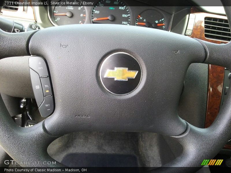 Silver Ice Metallic / Ebony 2011 Chevrolet Impala LS