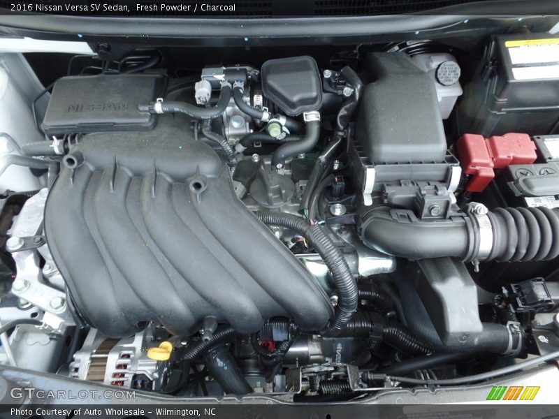 Fresh Powder / Charcoal 2016 Nissan Versa SV Sedan