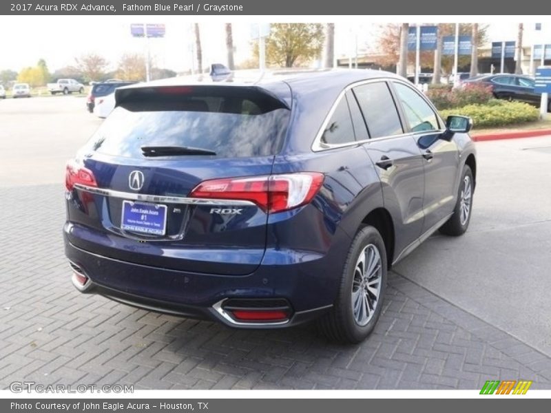 Fathom Blue Pearl / Graystone 2017 Acura RDX Advance