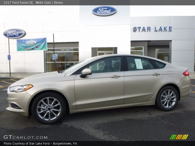 White Gold / Ebony 2017 Ford Fusion SE