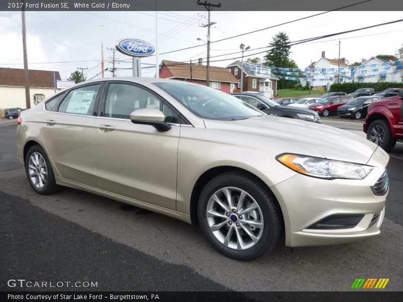 White Gold / Ebony 2017 Ford Fusion SE