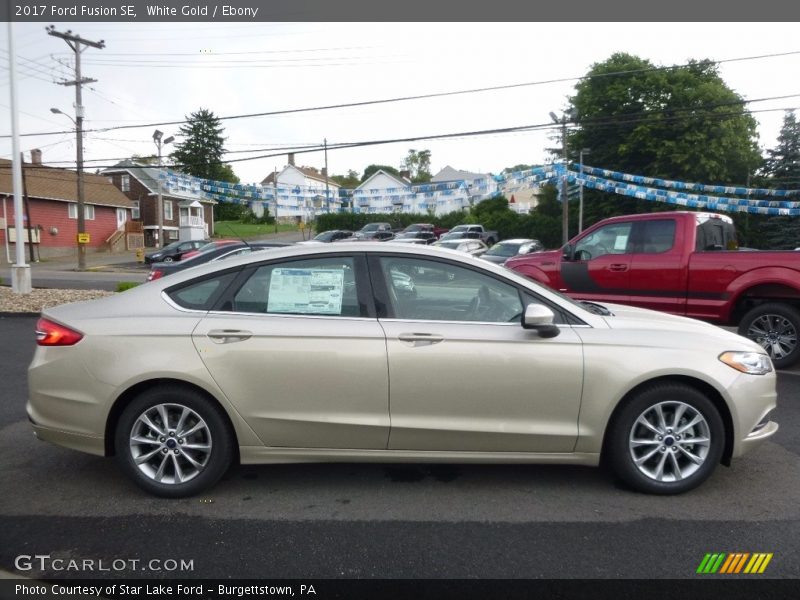 White Gold / Ebony 2017 Ford Fusion SE