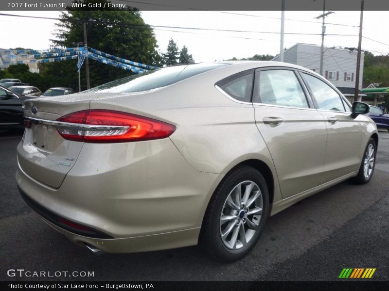 White Gold / Ebony 2017 Ford Fusion SE