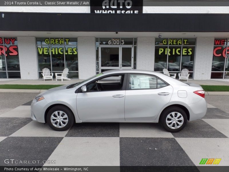 Classic Silver Metallic / Ash 2014 Toyota Corolla L