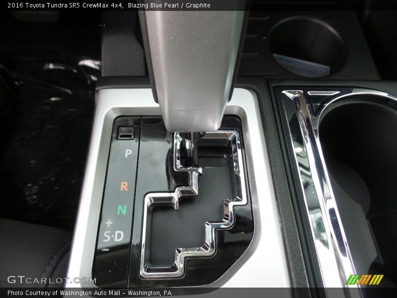 Blazing Blue Pearl / Graphite 2016 Toyota Tundra SR5 CrewMax 4x4