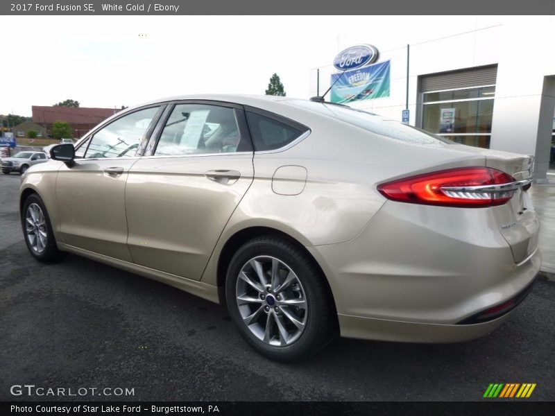 White Gold / Ebony 2017 Ford Fusion SE