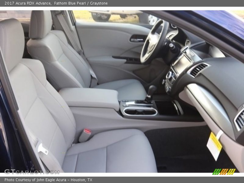 Fathom Blue Pearl / Graystone 2017 Acura RDX Advance