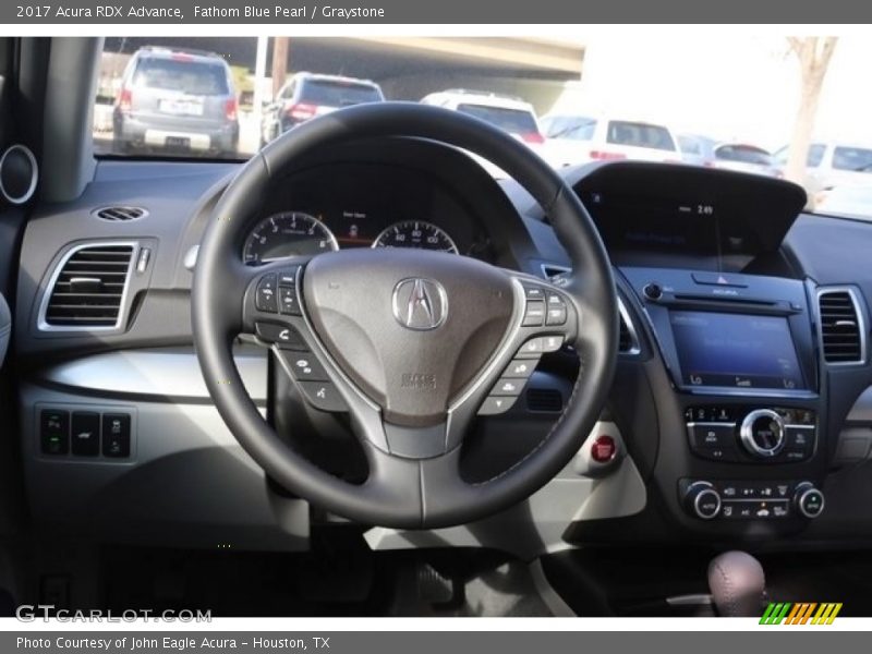 Fathom Blue Pearl / Graystone 2017 Acura RDX Advance