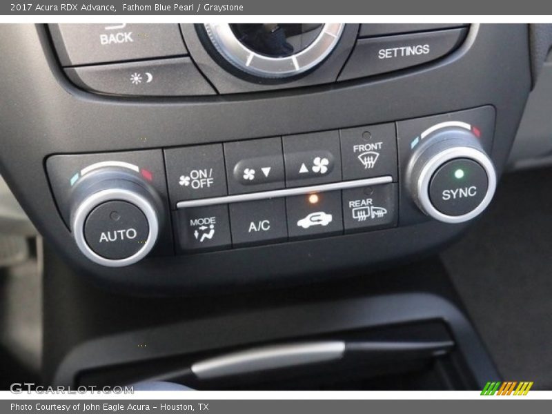 Fathom Blue Pearl / Graystone 2017 Acura RDX Advance