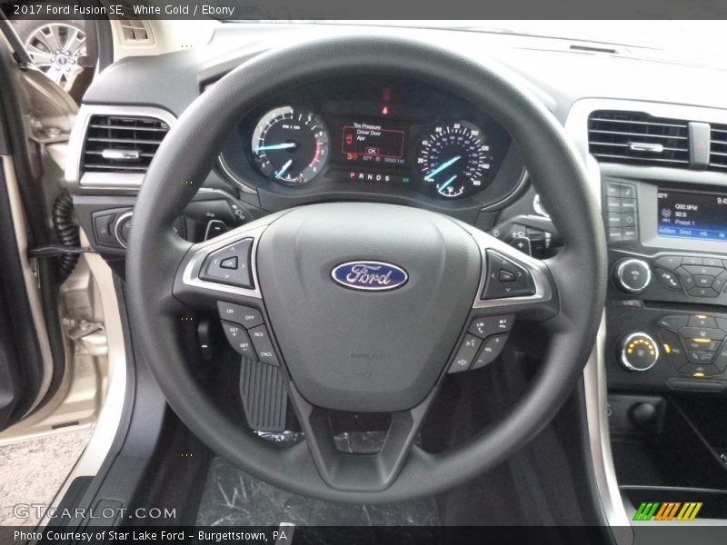 White Gold / Ebony 2017 Ford Fusion SE