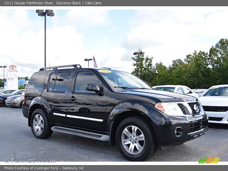 Espresso Black / Cafe Latte 2011 Nissan Pathfinder Silver