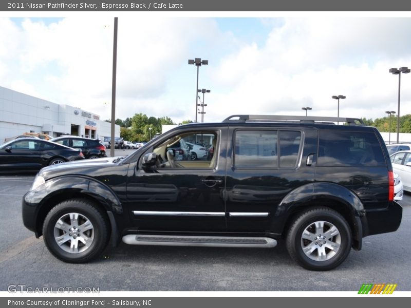 Espresso Black / Cafe Latte 2011 Nissan Pathfinder Silver