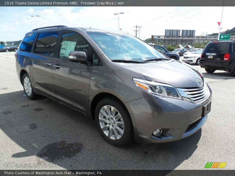 Predawn Gray Mica / Ash 2016 Toyota Sienna Limited Premium AWD