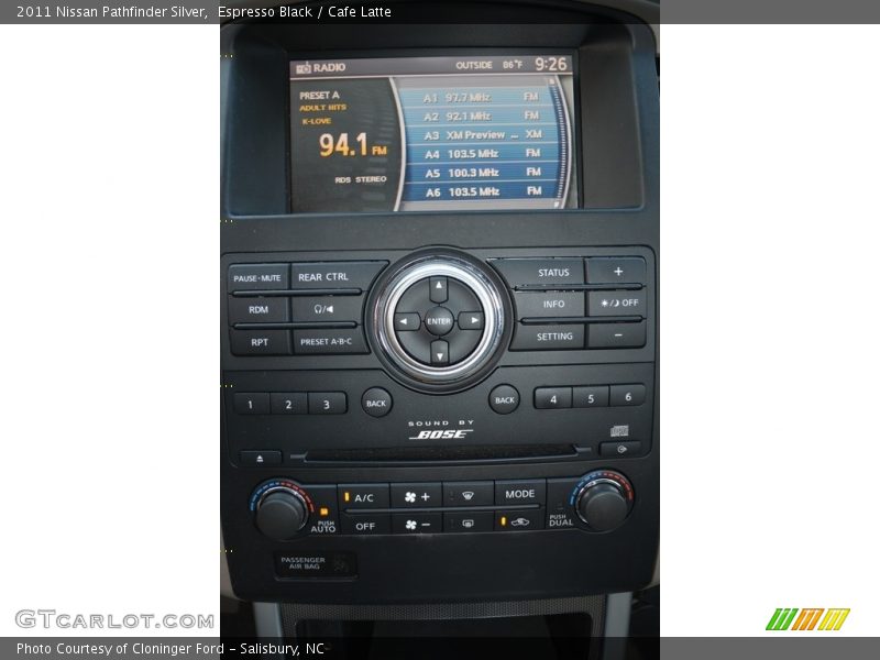 Espresso Black / Cafe Latte 2011 Nissan Pathfinder Silver