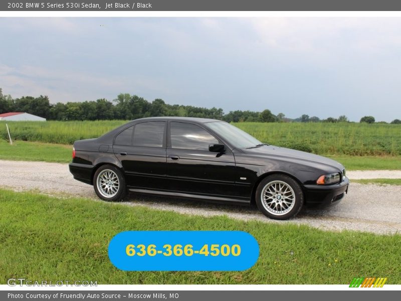 Jet Black / Black 2002 BMW 5 Series 530i Sedan