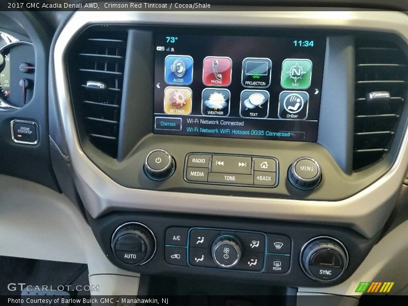 Controls of 2017 Acadia Denali AWD