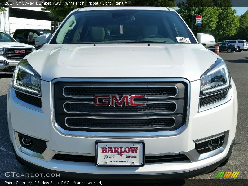 White Frost Tricoat / Light Titanium 2017 GMC Acadia Limited AWD