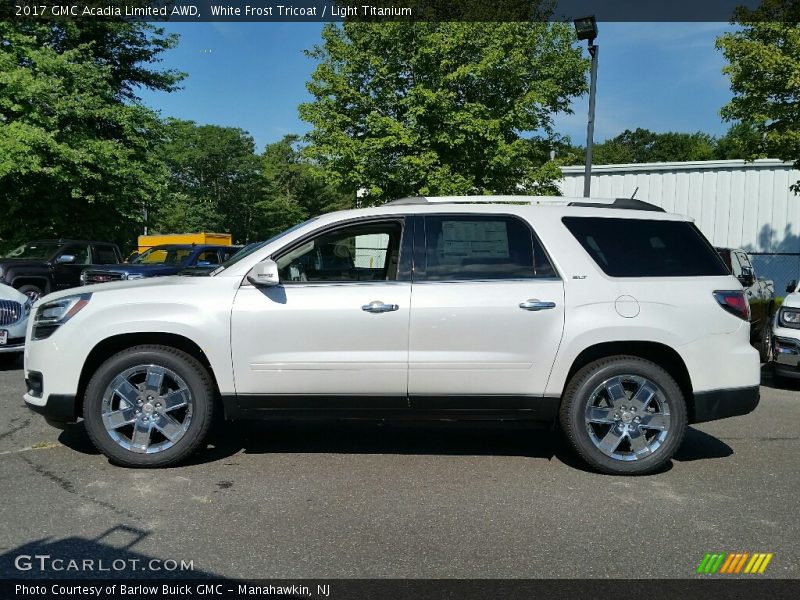 White Frost Tricoat / Light Titanium 2017 GMC Acadia Limited AWD