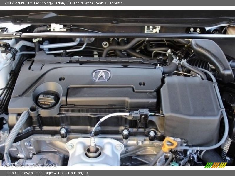 Bellanova White Pearl / Espresso 2017 Acura TLX Technology Sedan