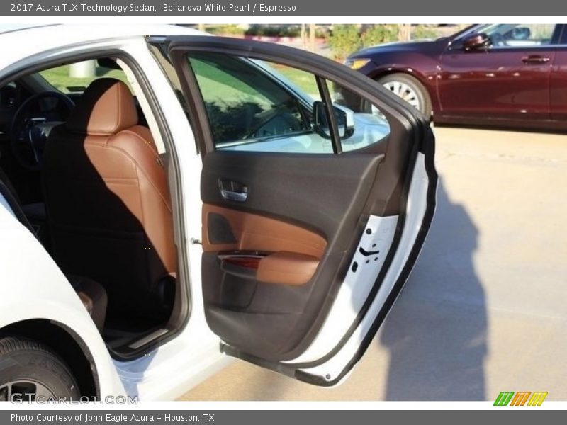 Bellanova White Pearl / Espresso 2017 Acura TLX Technology Sedan